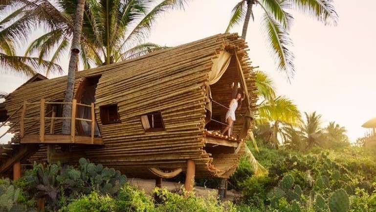 Bamboo Tiny House on Mexico Beach