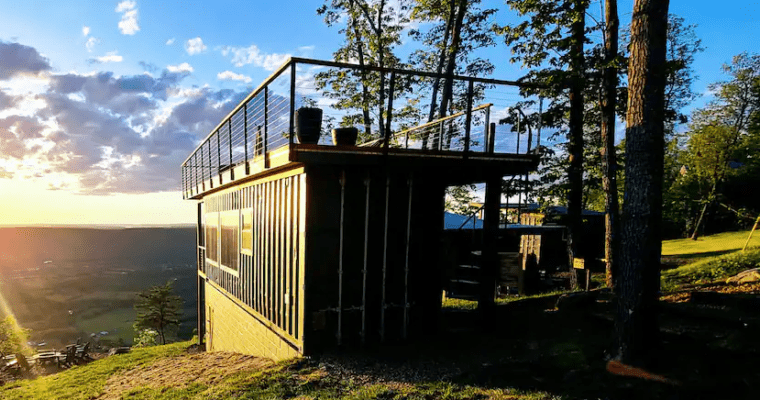 Tiny Shipping Container House Among The Clouds