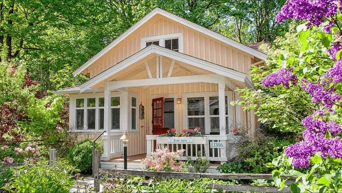 Charming Tiny Cottage Among The Flowers