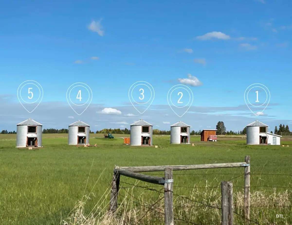 Clark Farm Silos with Spectacular Mountain View Dream Tiny Living
