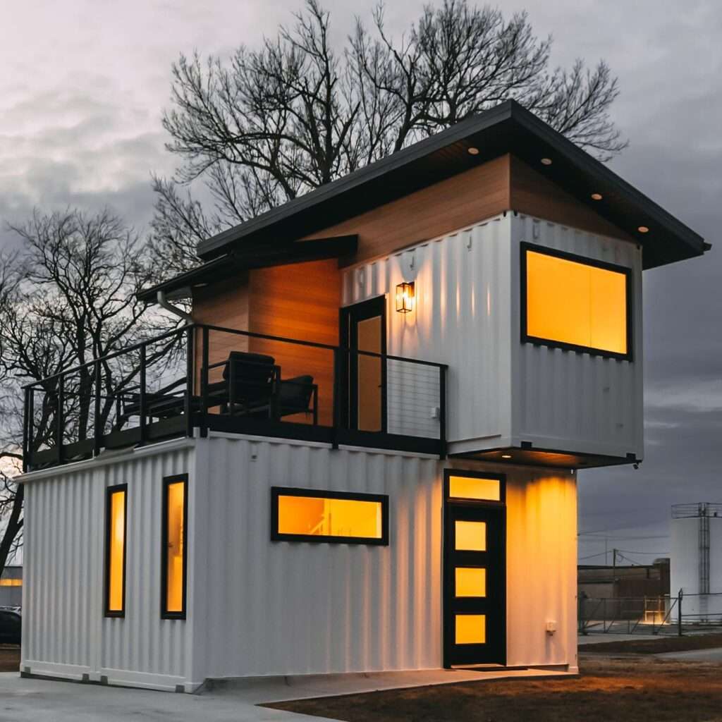 Shipping Container Homes & Buildings: 650 sqft Shipping Container Home -  Three Small Bedrooms in Three Small Containers, New York