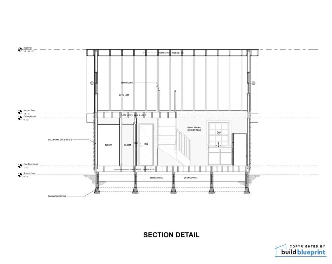 Gorgeous Floor Plan Modern Adirondack Cabin - Dream Tiny Living