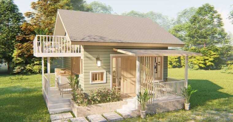 Amazing Tiny House with Loft Design Idea 5m x 6m