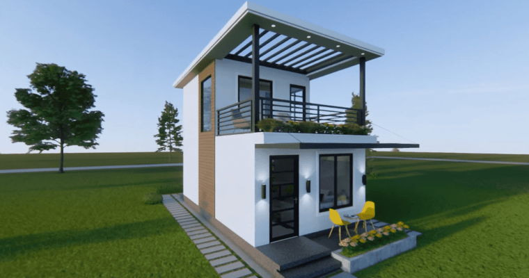 Amazing Two Storey Small House Design 4m x 7m