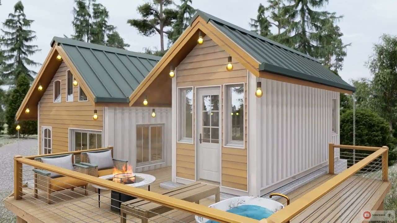 Scandinavian Style Two Tiny House Design