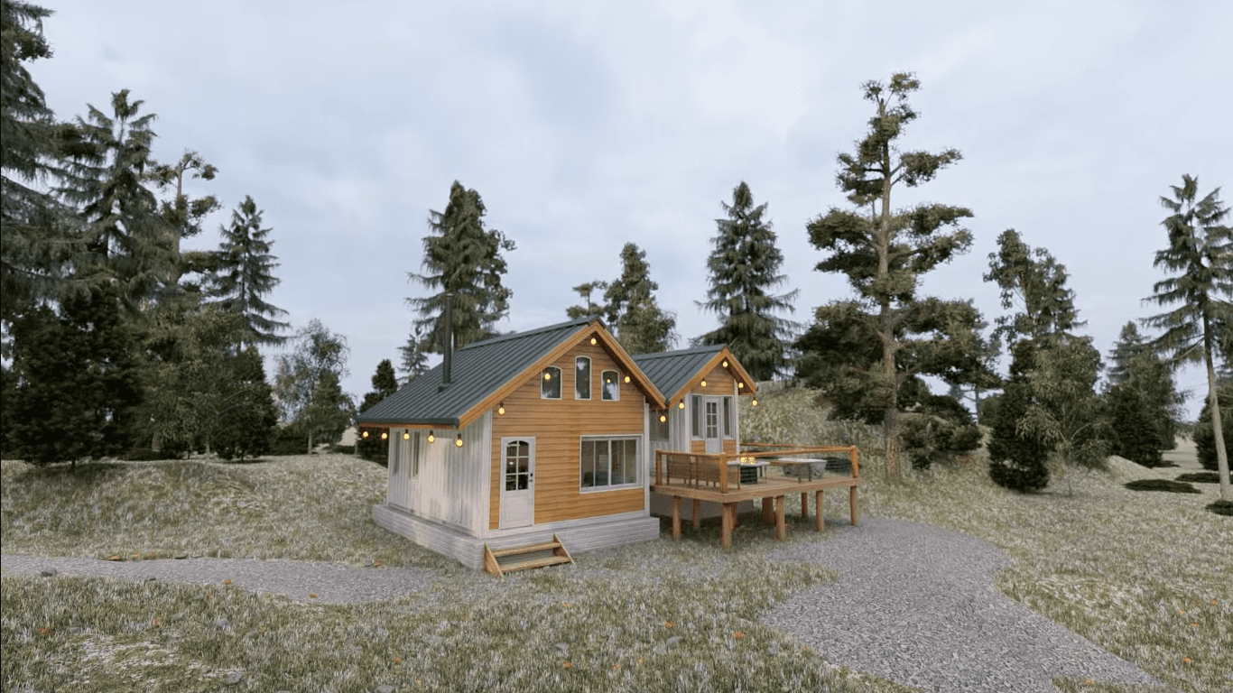 Scandinavian Style Two Tiny House Design - Dream Tiny Living - Scandinavian Design Ideas For Tiny Homes