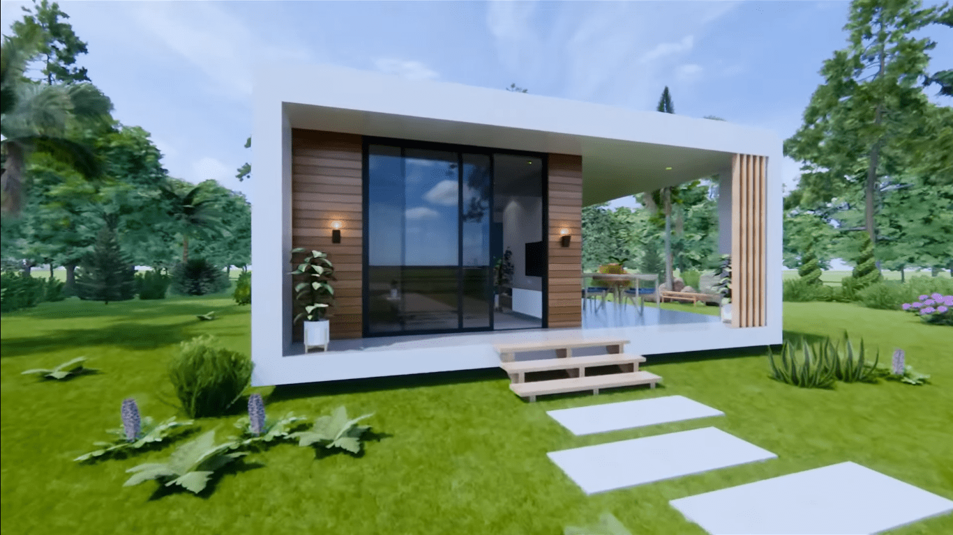 Box Type Tiny House Design 4.5m x 7m Dream Tiny Living