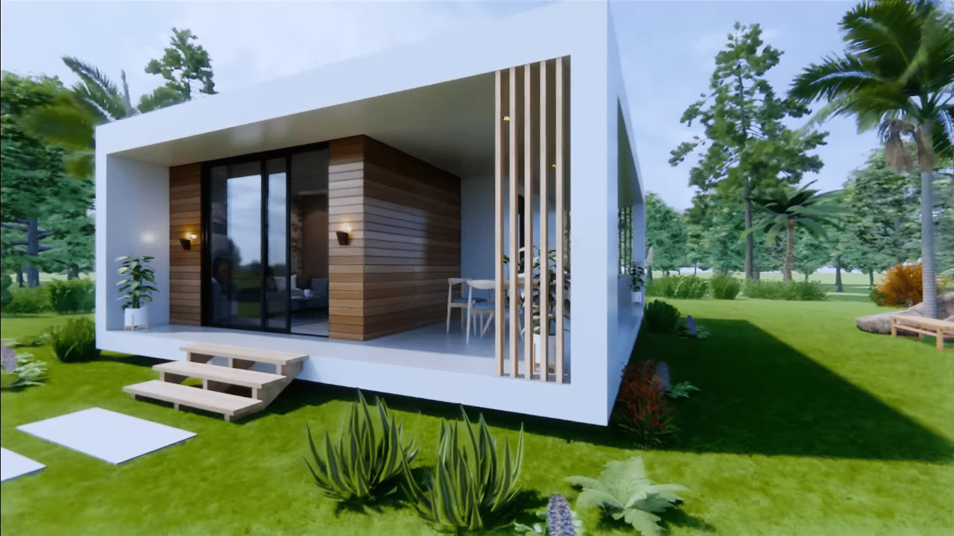 Box Type Tiny House Design 4.5m x 7m Dream Tiny Living