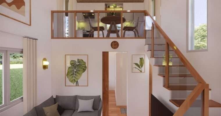 Amazing Loft-Type Tiny House Design 4m x 6m