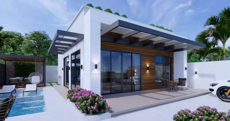 Relaxing Tiny House Design 8m x 9m
