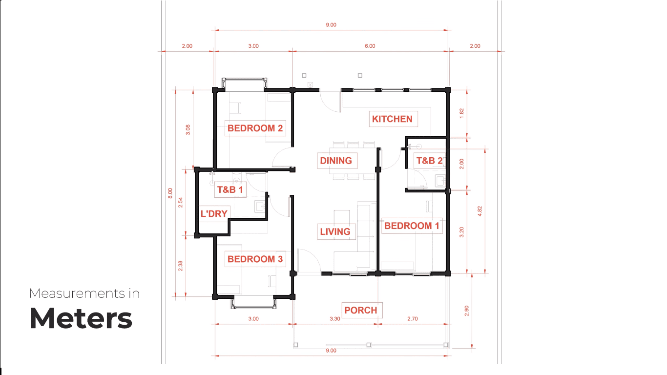 Relaxing and Functional Use of Small Space 9m x 8m - Dream Tiny Living