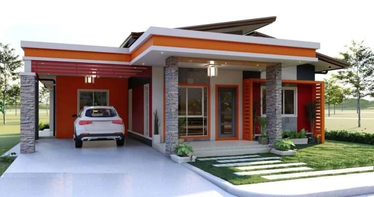 Colorful Simple Small House Design