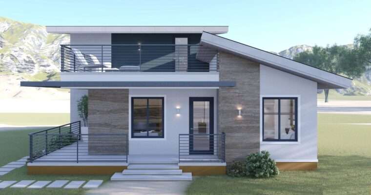2 Storey Small House Design 9.90m x 11.60m