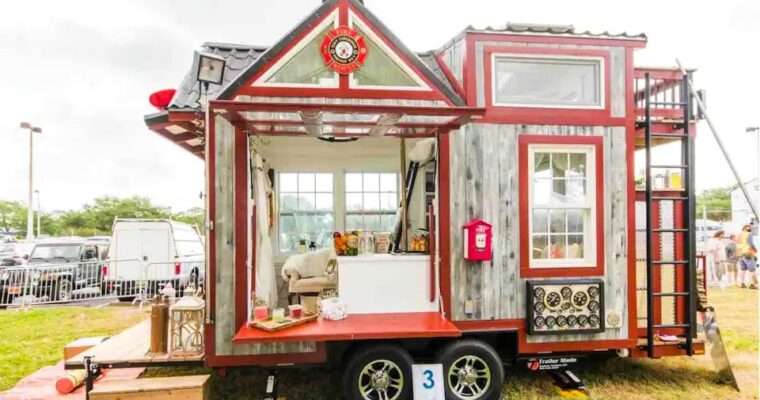 Romantic Firehouse Tiny House on Wheels