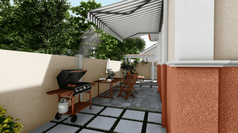 Image showcasing Small House with Warm and Colorful Exterior - Dream Tiny Living