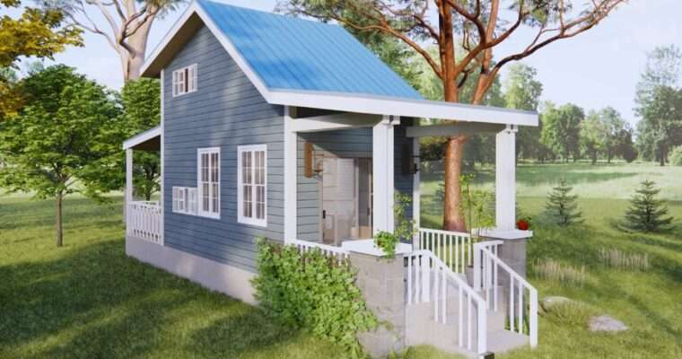 Amazing Tiny House with Bedroom Loft Design Idea 3m x 6m