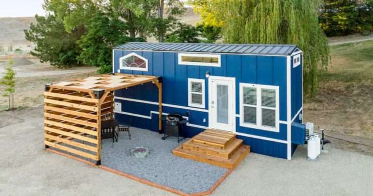 Blue Colored Oasis Tiny Home