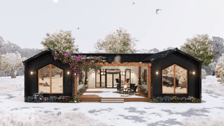 Elegant and Cozy Small House Design with Floor Plan - Dream Tiny Living