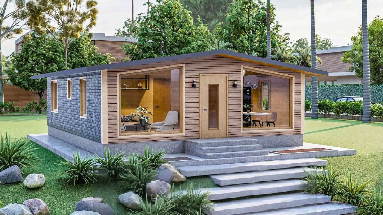 Modern Small House Design with 2 Bedrooms 7m x 9m
