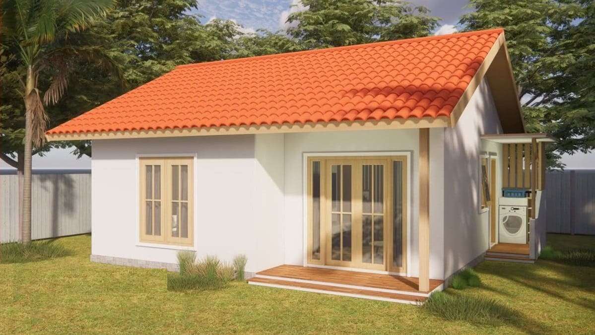 Small House Design Idea with 2 Bedroom 49 SqM