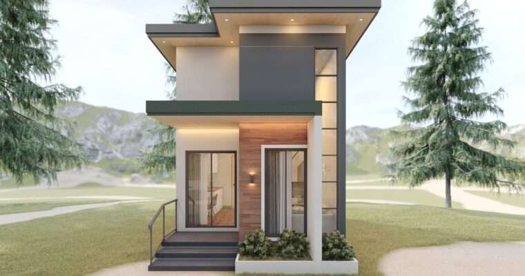Elegant and Roof Design Tiny House 4m x 6m