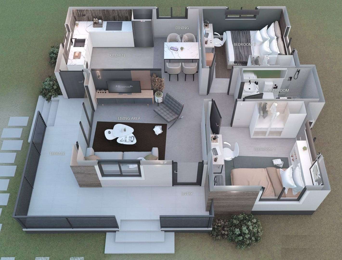 Pretty Elegant Small House Design - Dream Tiny Living
